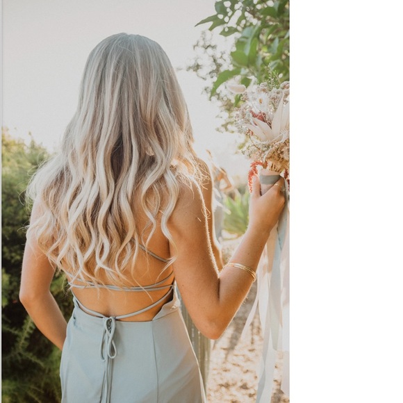 Show Me Your Mumu Goddess Gown Silver Sage - Picture 3 of 4